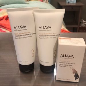 Ahava lotions and soap